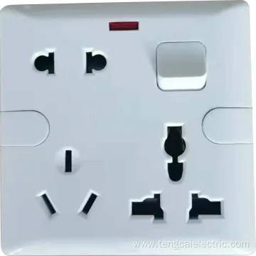 Bangladesh Plastic 8 Pin Wall Switch Socket